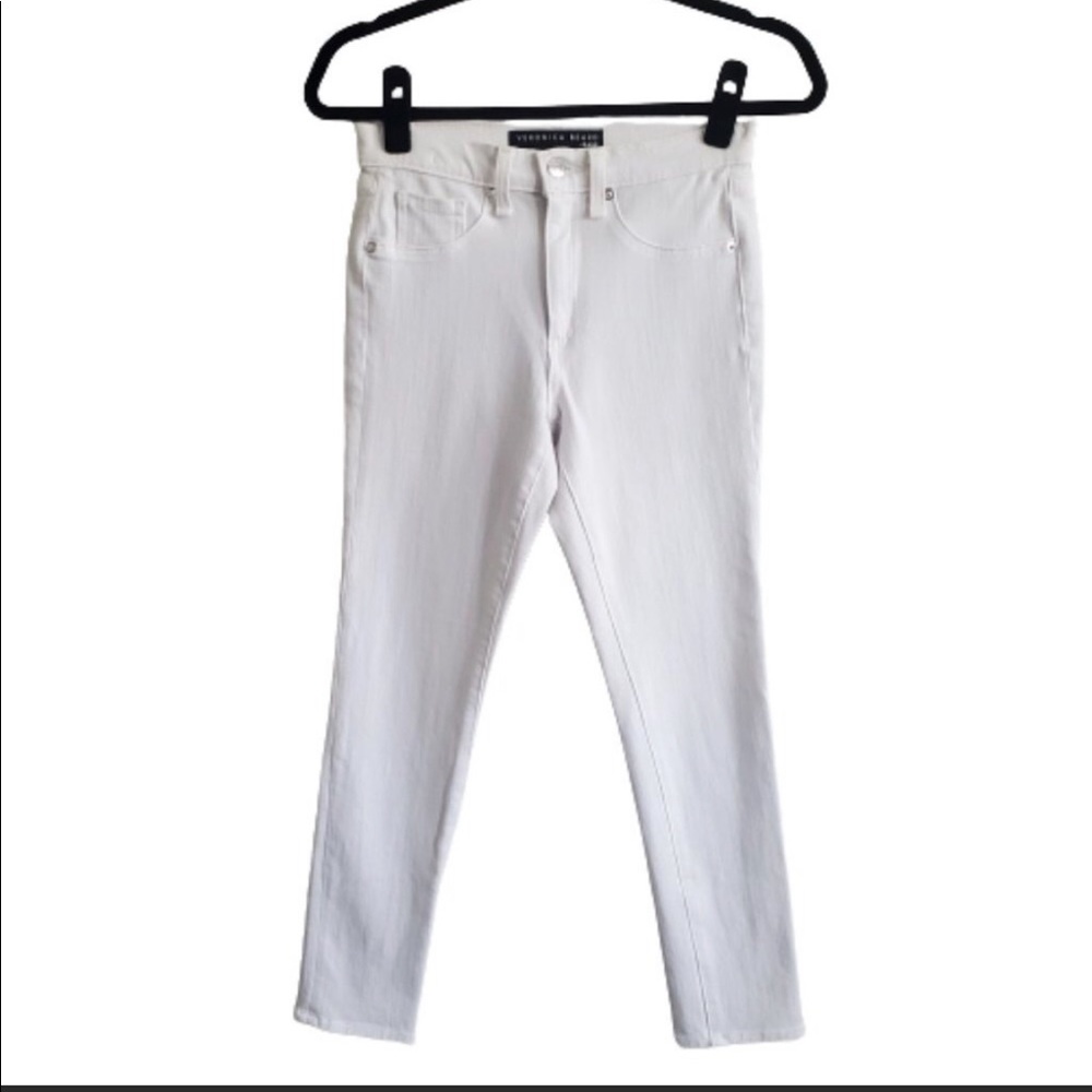 Veronica Beard 10" Kate Crop Skinny Jeans